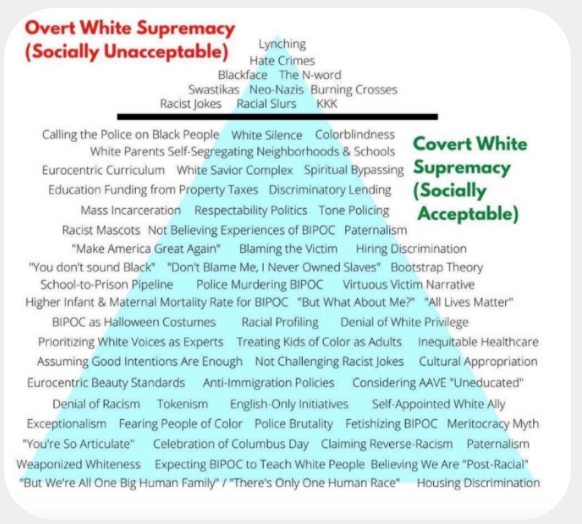 Covert White Supremacy.  As taught at a Mankato Minnesota High School.